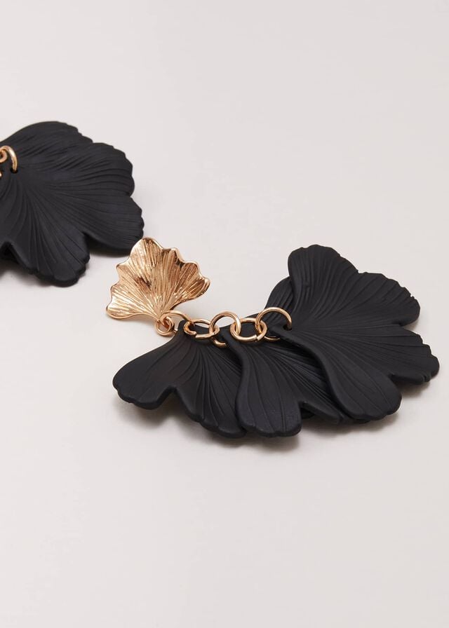 Black Phase Eight Black Statement Shell Drop Jewellery | 9527EHMKZ