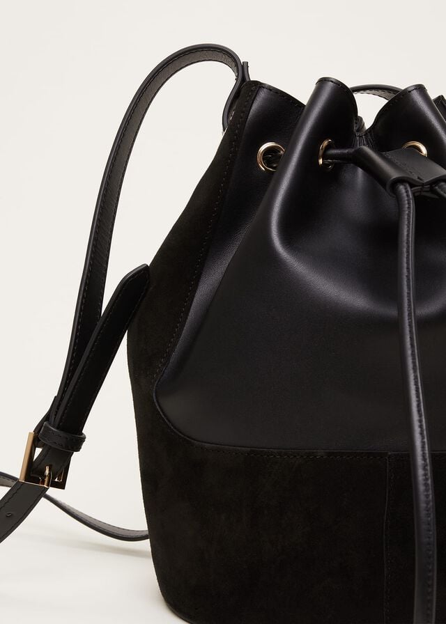 Black Phase Eight Bucket Bags | 2985TNPQW