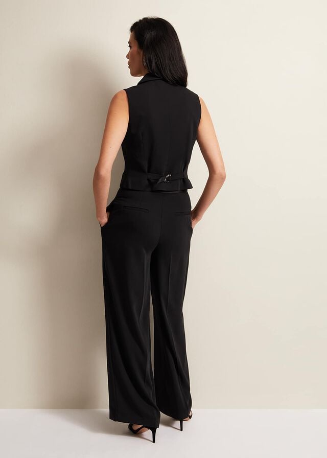 Black Phase Eight Elandra Tux Trousers | 8465ZNROB