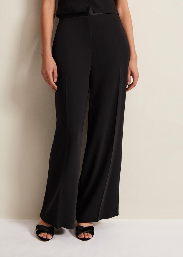 Black Phase Eight Elandra Tux Trousers | 8465ZNROB