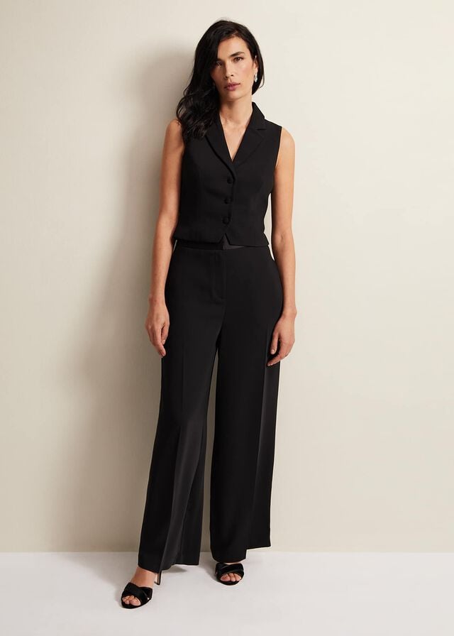 Black Phase Eight Elandra Tux Trousers | 8465ZNROB