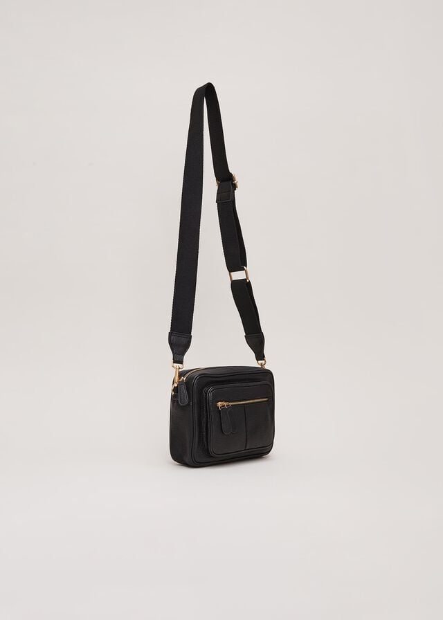 Black Phase Eight Leather Bags | 6728ZYVXQ