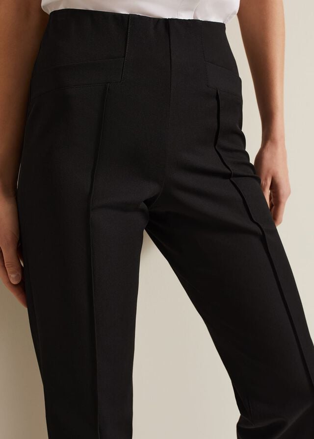 Black Phase Eight Miah Capris Trousers | 1048THRQX