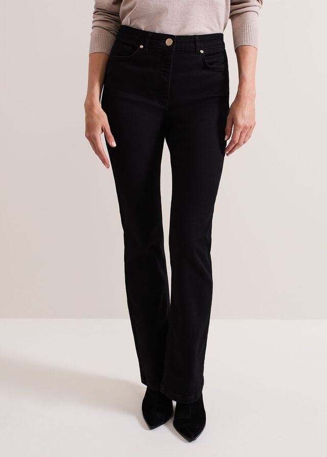 Black Phase Eight Oliviacut Trousers | 2658NFXLK