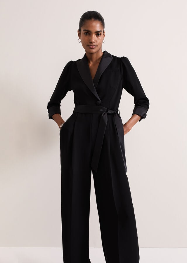 Black Phase Eight Petite Kylie Jumpsuit | 7146RDKJG