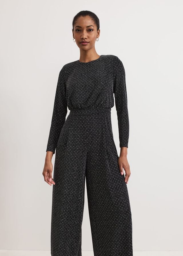 Black Phase Eight Sasha Sparkle Jumpsuit | 1067IKDZG