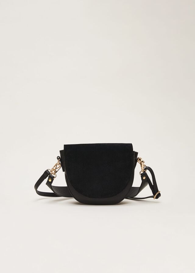 Black Phase Eight Suede Bags | 8102YZNQE