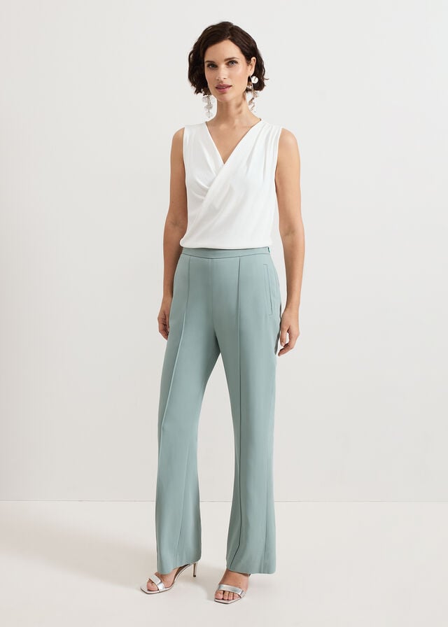 Blue Phase Eight Bowen Eau De Nil Trousers | 8679FYANV