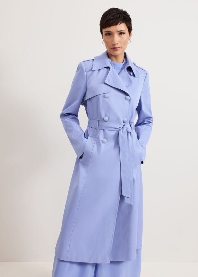 Blue Phase Eight Cheryl Trench Coats | 6851KEIMH