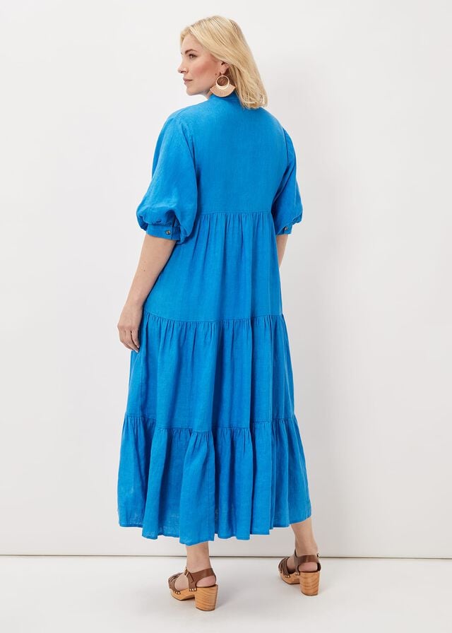 Blue Phase Eight Gracie Tiered Dress | 3582XVFUP