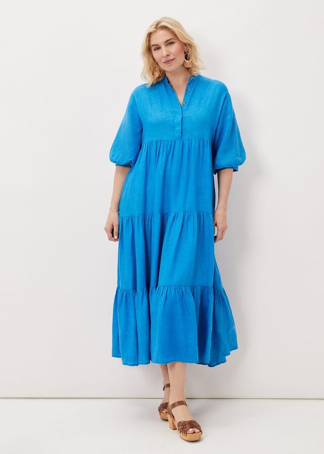 Blue Phase Eight Gracie Tiered Dress | 3582XVFUP