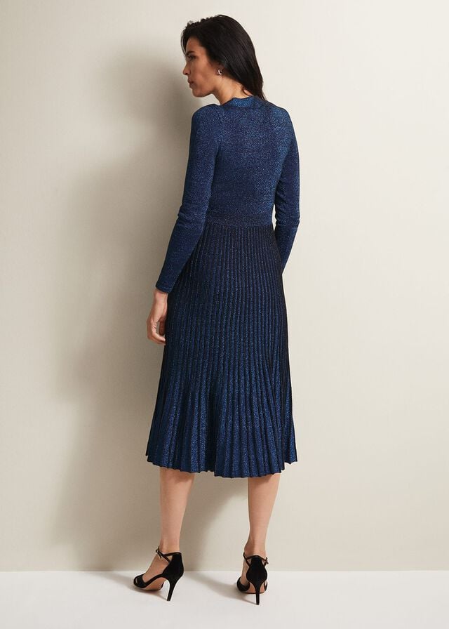 Blue Phase Eight Jessamin Shimmerted Knitwear | 8916DBEGM