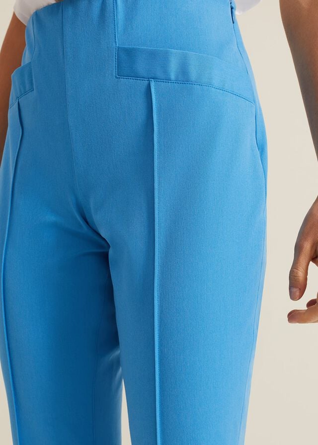 Blue Phase Eight Miah Stretch Capris Trousers | 7634PUQYH