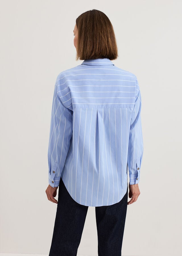 Blue Phase Eight Stripe Shirts | 4205DVTQG