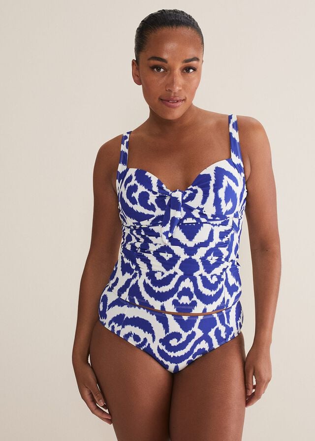 Blue / White Phase Eight Ikatini Swimwear | 8241SQZVM