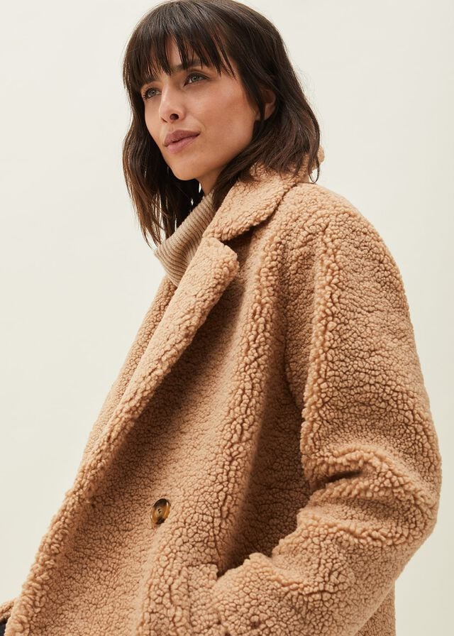 Brown Phase Eight Katherine Teddy Coats | 2045HALME