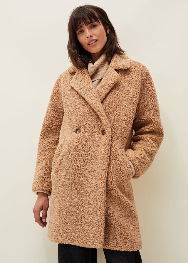 Brown Phase Eight Katherine Teddy Coats | 2045HALME