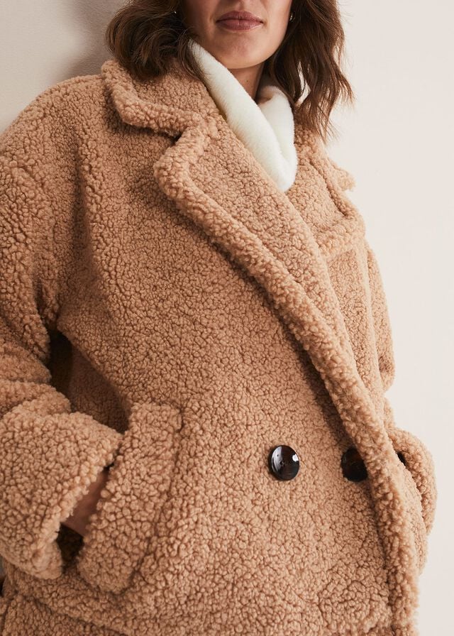 Brown Phase Eight Kelsey Teddy Coats | 8723XGTVJ