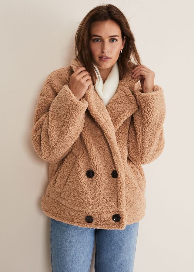 Brown Phase Eight Kelsey Teddy Coats | 8723XGTVJ