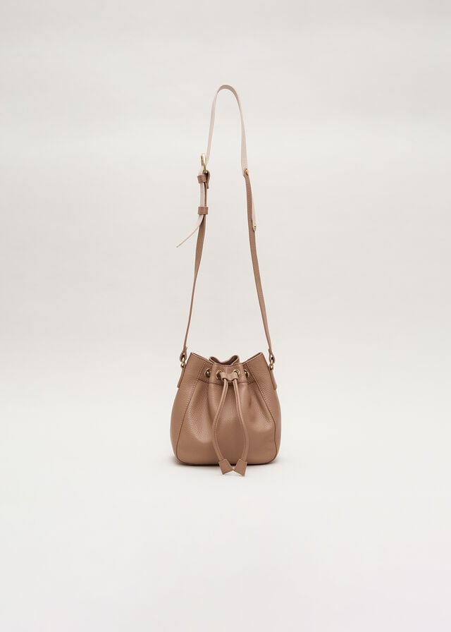 Brown Phase Eight Leather Bucket Bags | 1576LVCDP