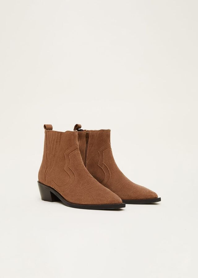 Brown Phase Eight Suede Boots | 4519BFYJT