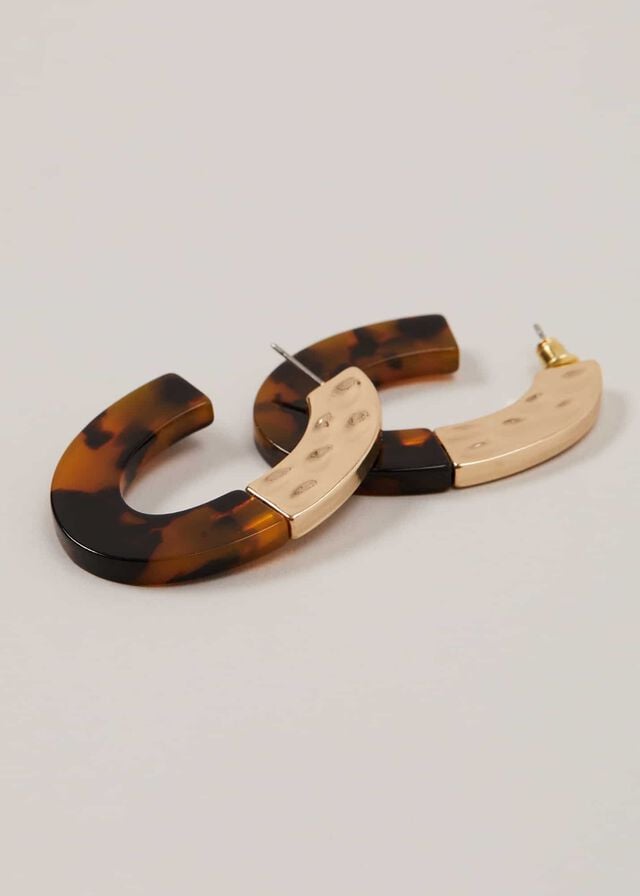 Brown Phase Eight Tortoiseshell Hoop Jewellery | 9104GORDY