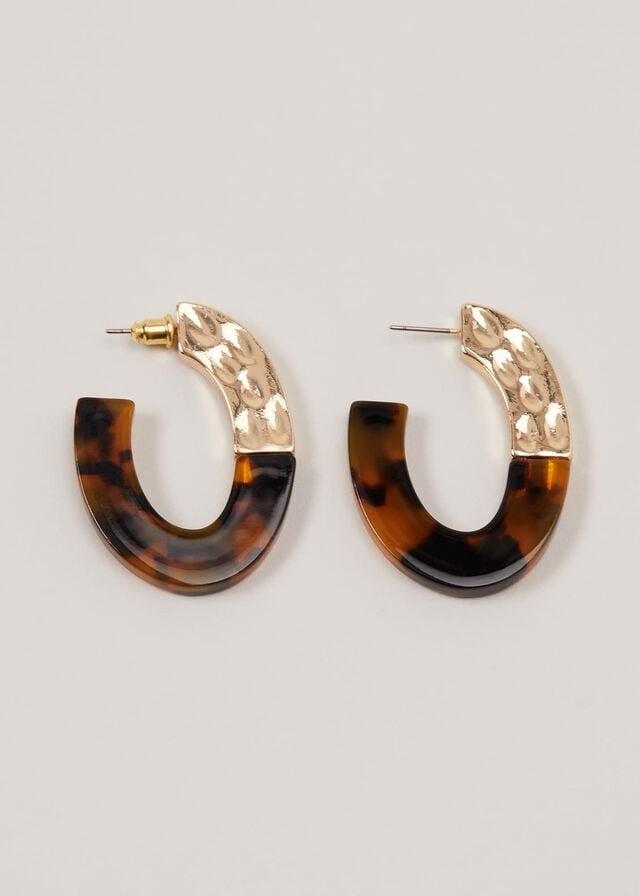 Brown Phase Eight Tortoiseshell Hoop Jewellery | 9104GORDY