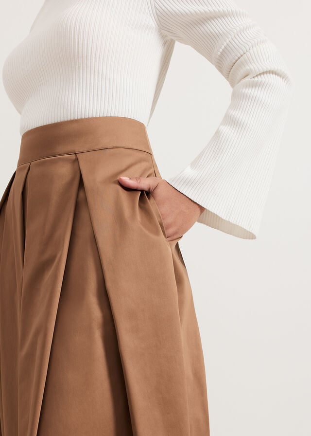 Brown Phase Eight Trinity Petite Skirts | 4578HGTYS