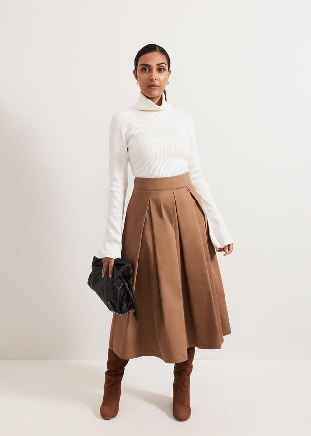 Brown Phase Eight Trinity Petite Skirts | 4578HGTYS