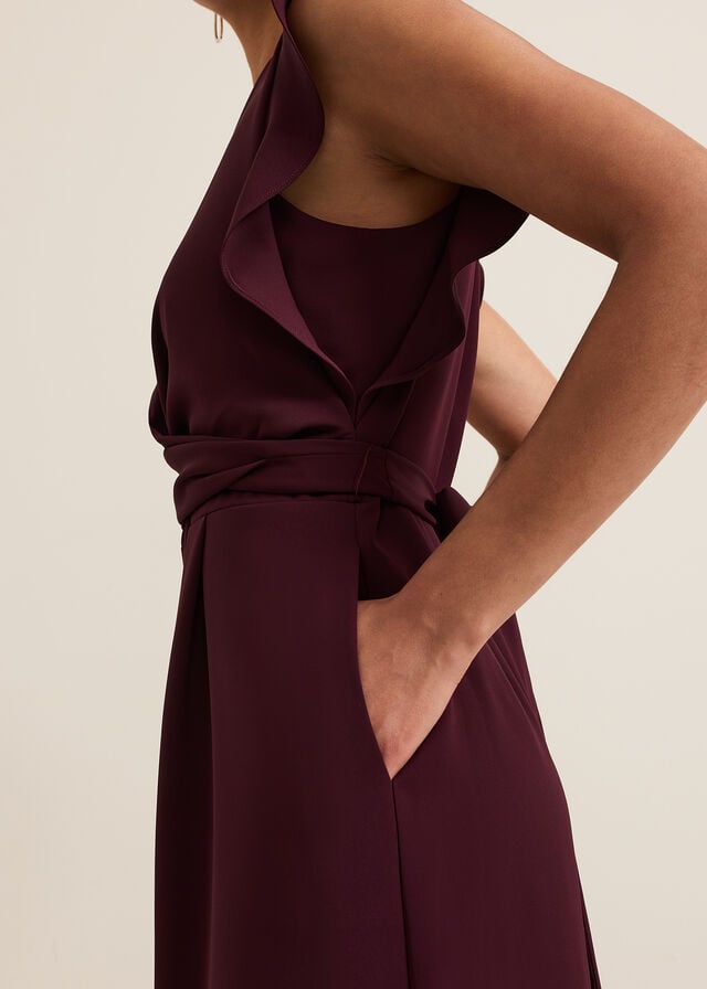 Burgundy Phase Eight Ayla Jumpsuit | 4897FHVCX