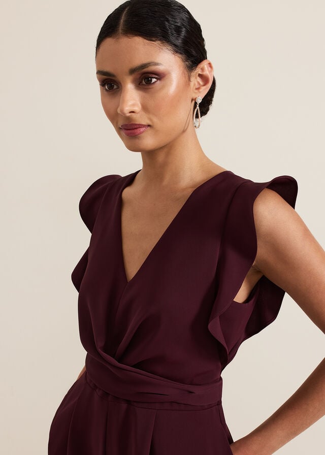 Burgundy Phase Eight Petite Ayla Dress | 7935XLHUD