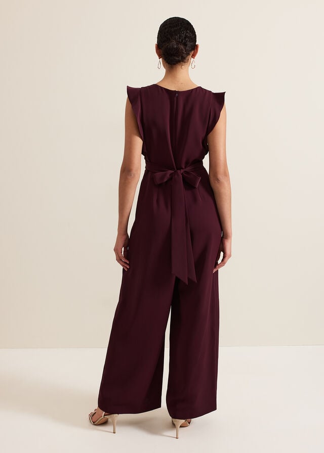 Burgundy Phase Eight Petite Ayla Jumpsuit | 6427QOWFU