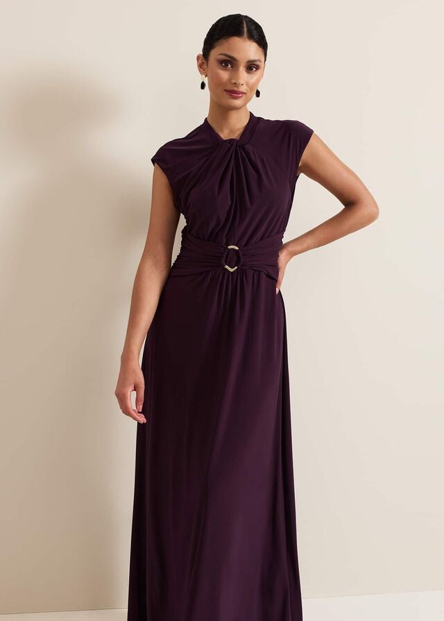 Burgundy Phase Eight Tolly Burgundy Dress | 9678FOPRZ