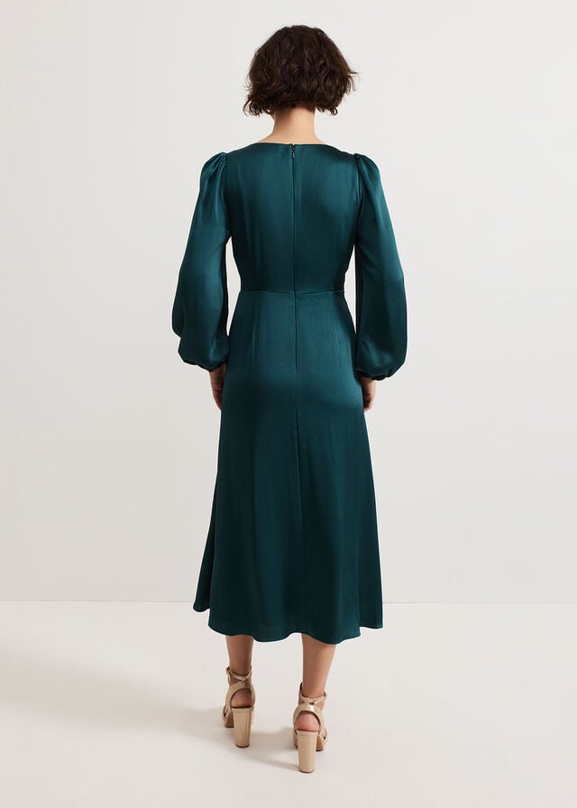 Dark Green Phase Eight Gracie Sunray Dress | 0965IEPOG