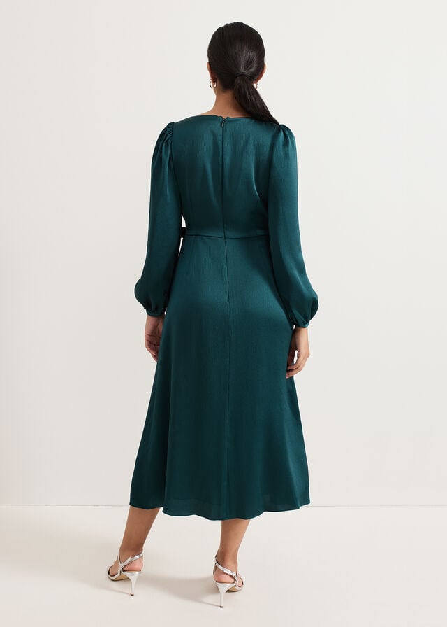 Dark Green Phase Eight Petite Gracie Dress | 0596NIEBP