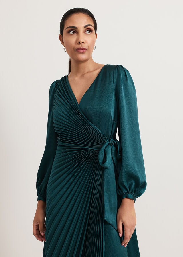 Dark Green Phase Eight Petite Gracie Dress | 0596NIEBP