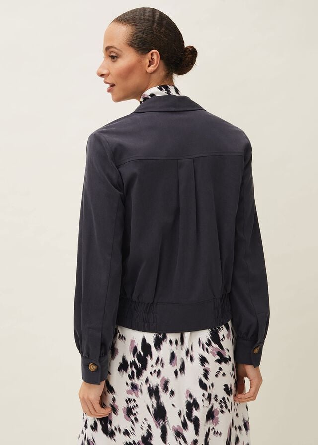 Dark Grey Phase Eight Pandora Shacket Jackets | 6217CMBOS