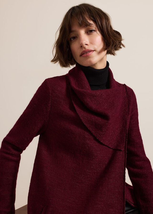 Dark Red Phase Eight Bellona Knitwear | 3542ZBKAW