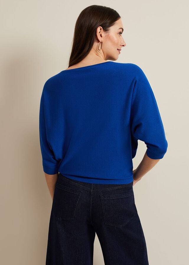 Deep Blue Phase Eight Cristine Knitwear | 9381OKQGF