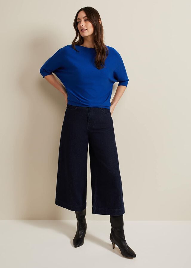 Deep Blue Phase Eight Cristine Knitwear | 9381OKQGF