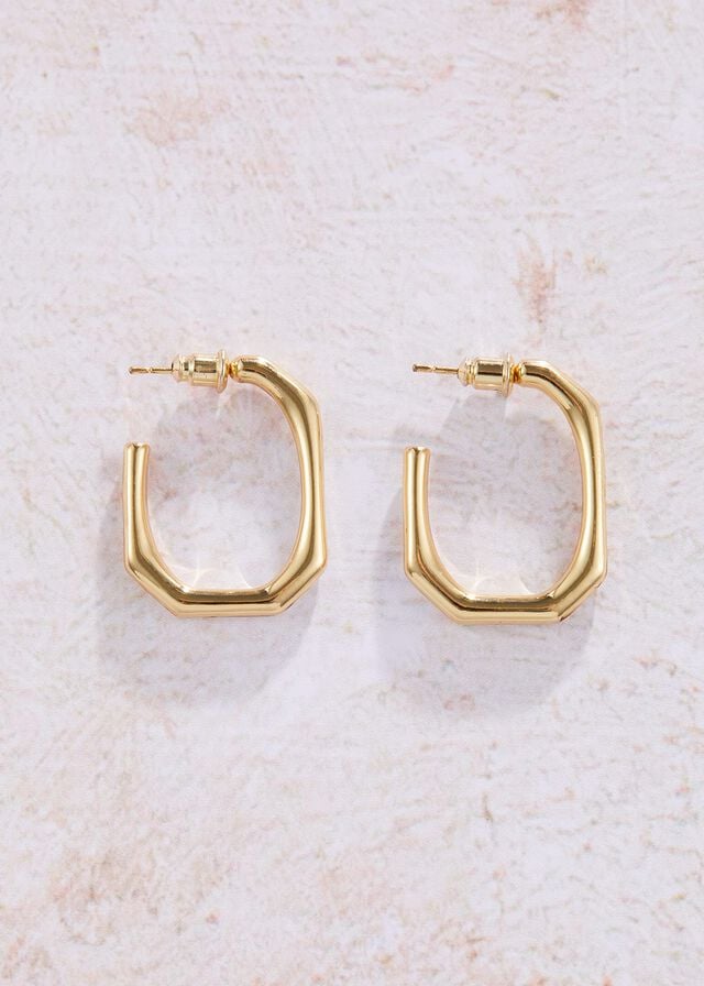 Gold Phase Eight Blakeley Gold Plated Hoop Jewellery | 7581RNKQJ