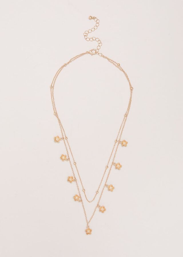 Gold Phase Eight Flower Chain Jewellery | 2835WMJUQ