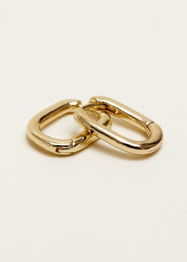 Gold Phase Eight Gold Huggie Hoop Jewellery | 2570ULINJ