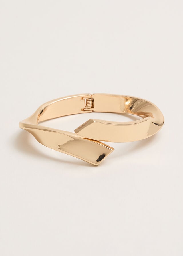 Gold Phase Eight Gold Twisted Bangle Jewellery | 9741FANUY