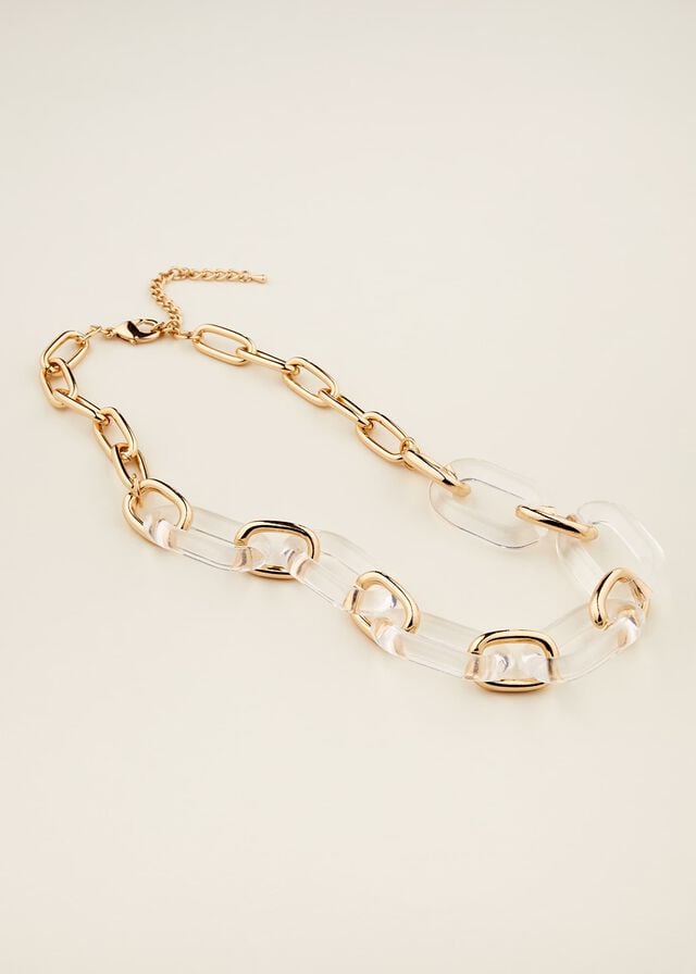 Gold Phase Eight Resin Link Chain Jewellery | 5891PAMFX