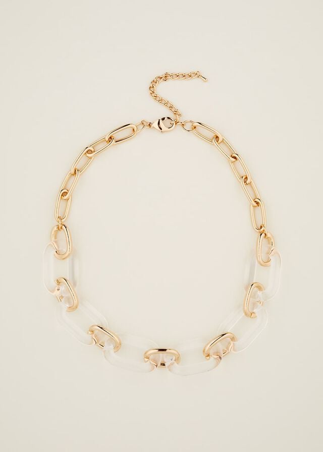 Gold Phase Eight Resin Link Chain Jewellery | 5891PAMFX