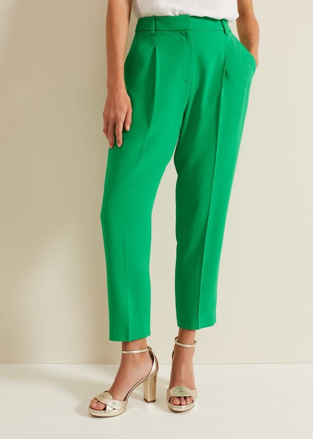 Green Phase Eight Adria Tapered Trousers | 2845EWBCY