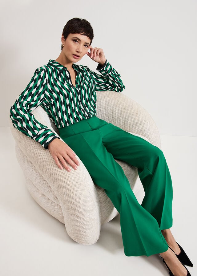 Green Phase Eight Aubrielle Trousers | 5089SQCJT