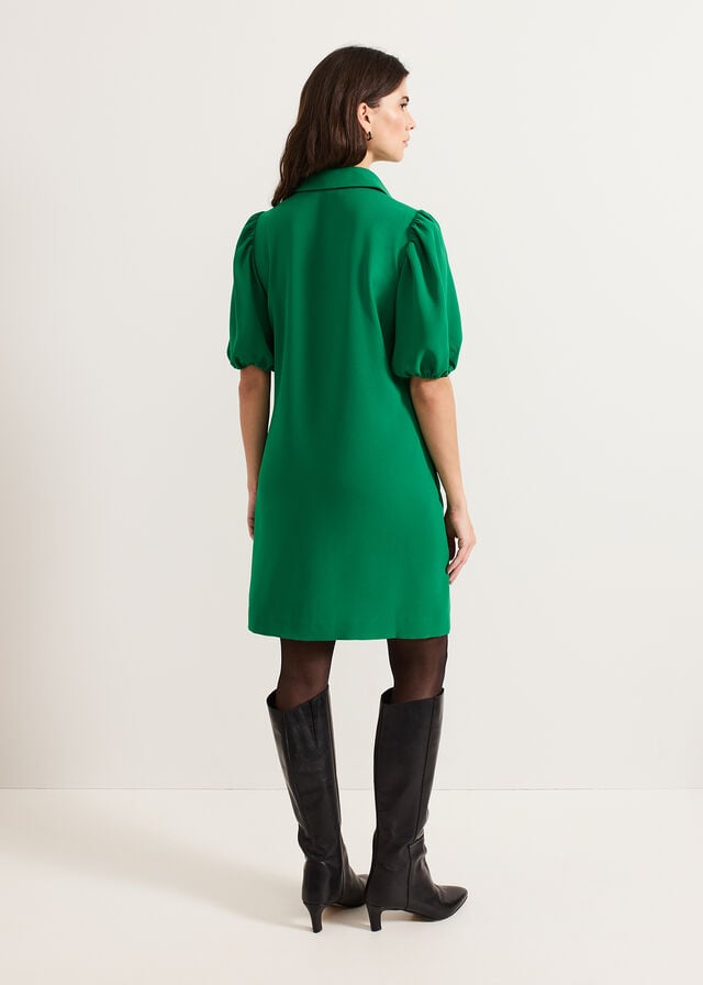 Green Phase Eight Candice Scallop Dress | 0625MOVSJ