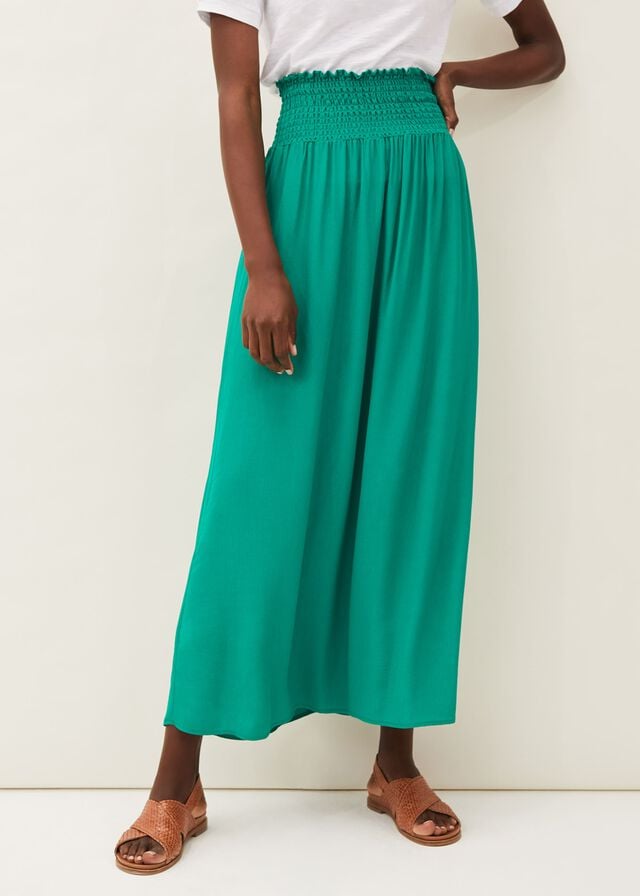 Green Phase Eight Grace Shirred Skirts | 7926PTDQH